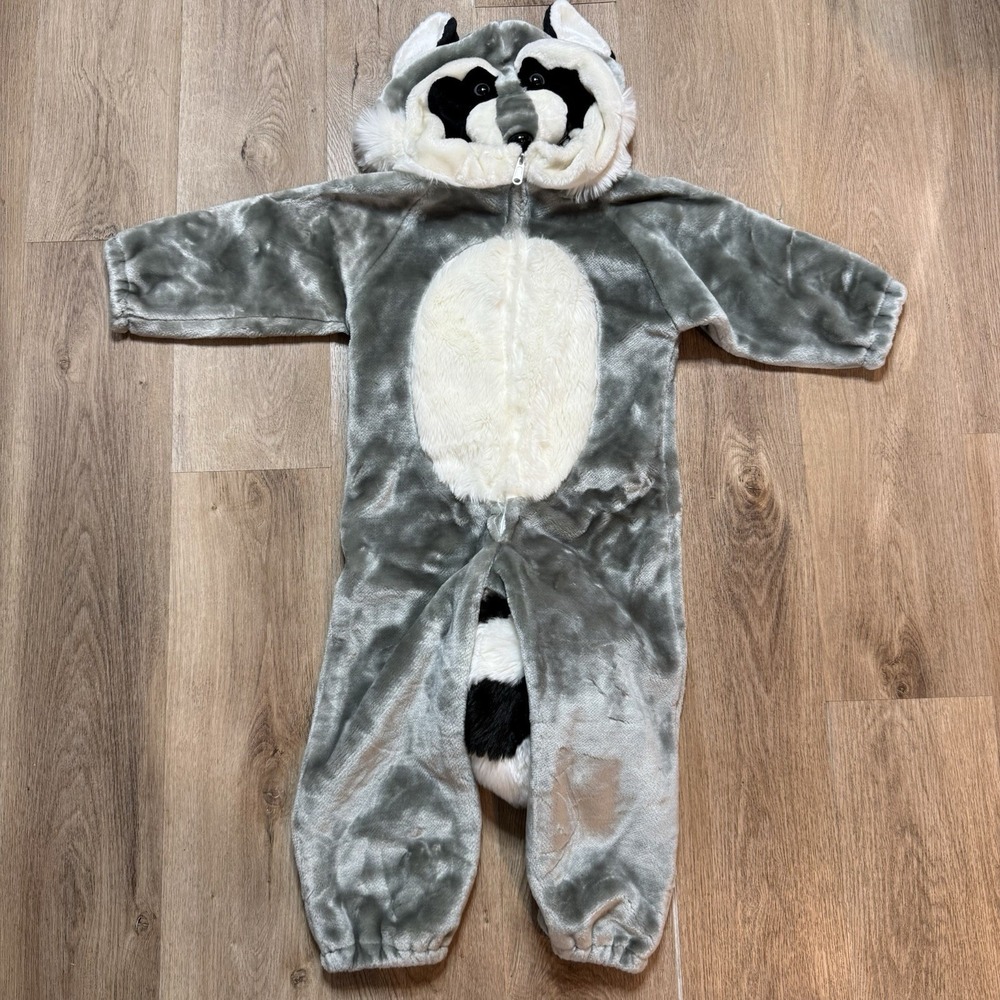 Vintage Chosun Raccoon Soft Plush Costume Boy Girl Size 44" Tall M 3-5 Halloween